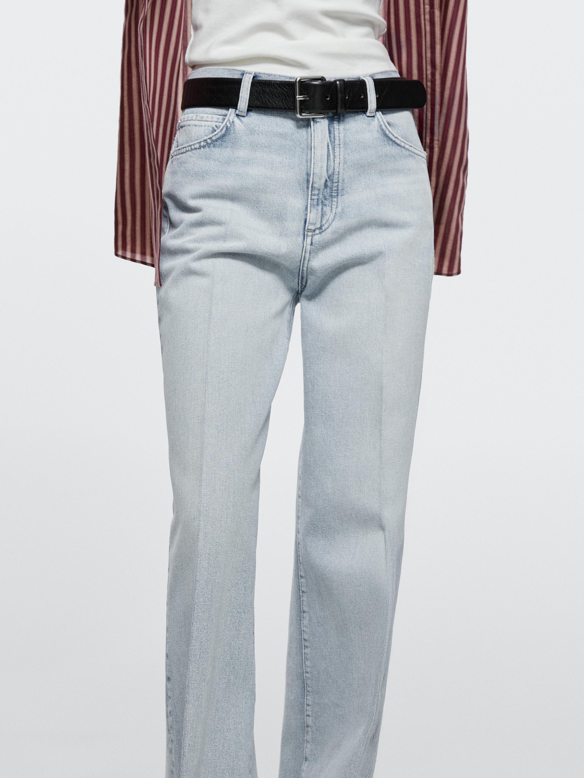 High-waist palazzo jeans